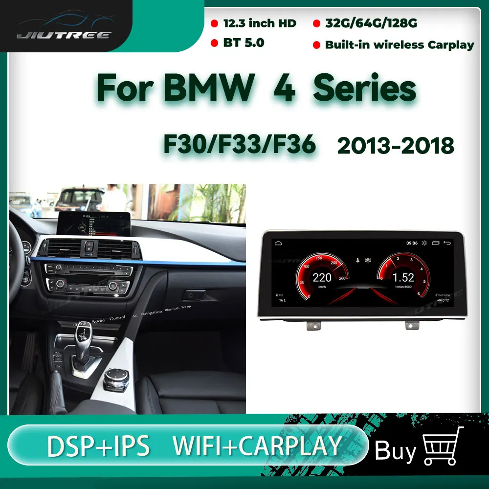 

Android 10.0 8+64G Car GPS Navigation Radio Player for BMW 4 Series 120i F32/F33/F36 2013-2018 IPS Screen Multimedia BT