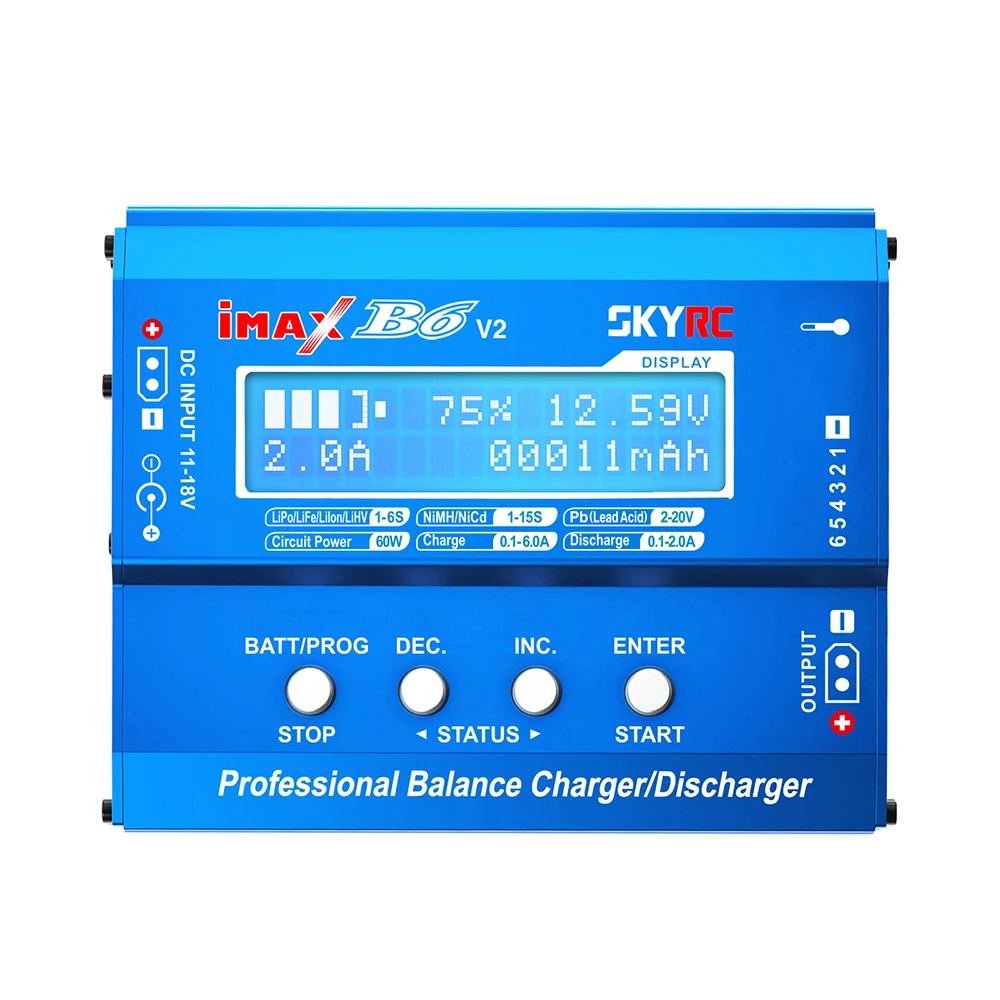 

Original SKYRC IMAX B6 mini Balance Charger Discharger For RC Helicopter Re-peak NiMH NiCD LiHV NiCd PB Li-ion Battery Charger