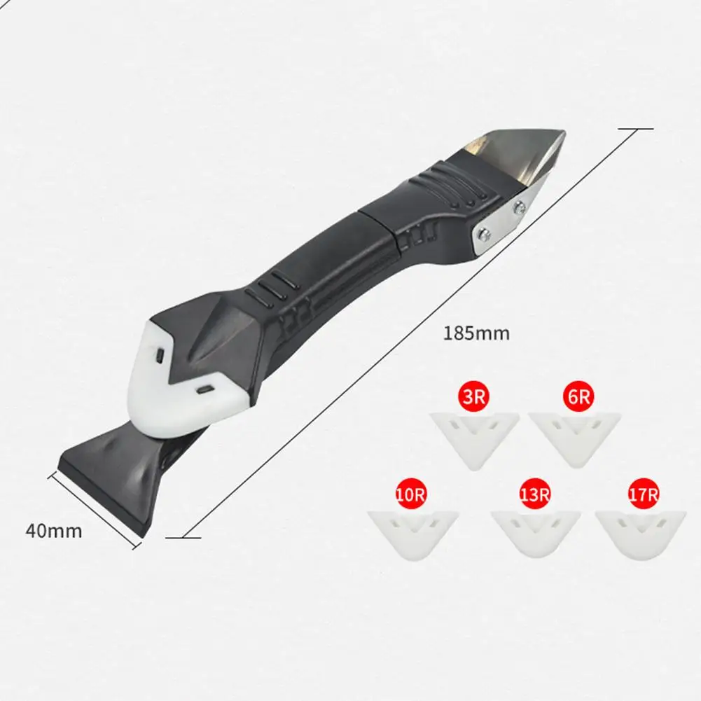 

5 In1 Silicone Remover Sealant Smooth Scraper Caulk Finisher Grout Kit Tools Floor Mould Removal Hand Tools Set Accessories