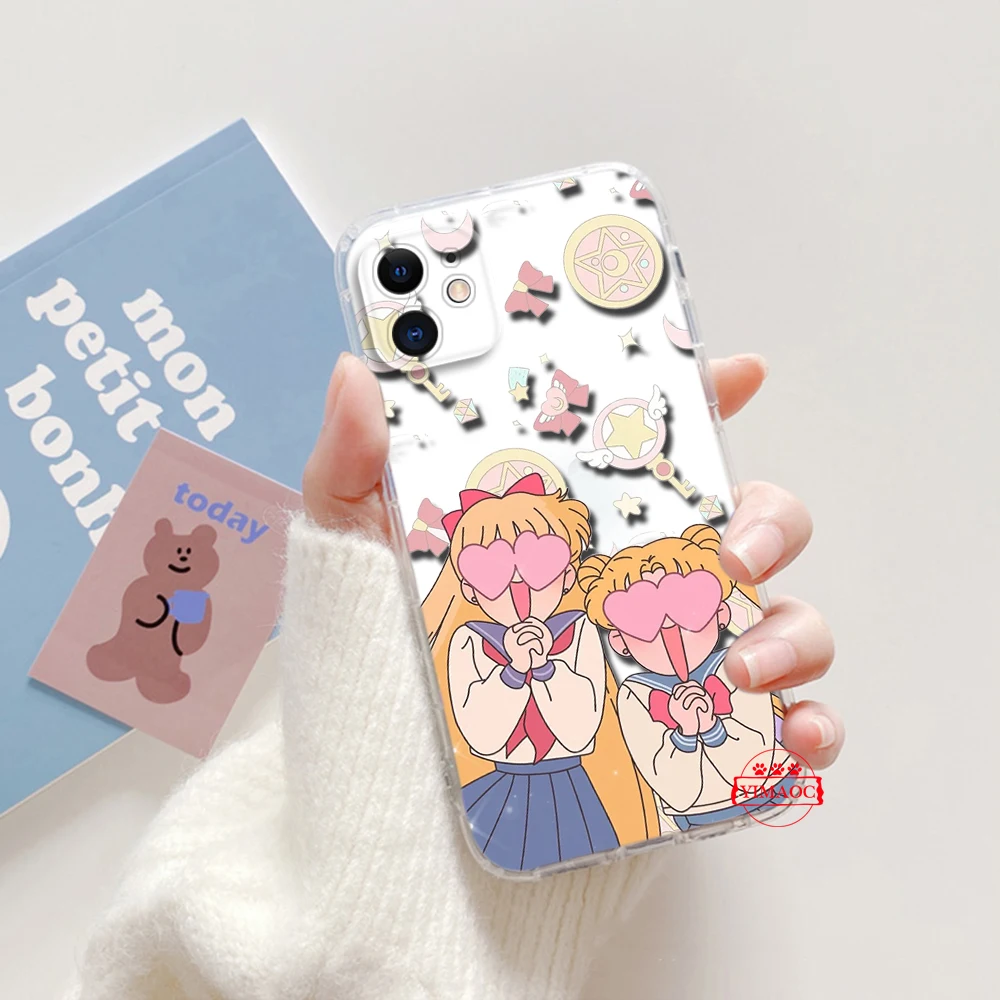 Мягкий чехол с рисунком Сейлор Мун для Samsung A7 A70 A71 A72 A8 A9 J2 J4 Plus J5 J6 Prime J7 J9 M30S M31 M51 M23 A04