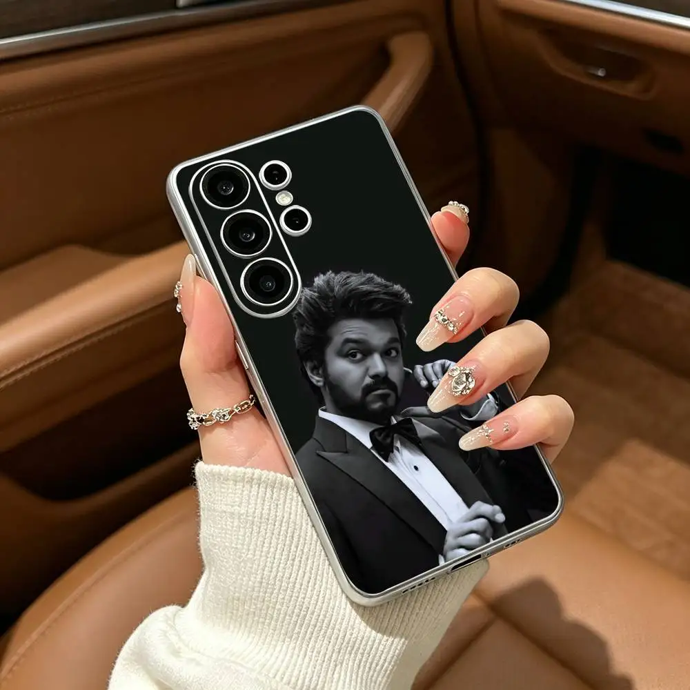 Фото Чехол для телефона Thalapathy Vijay India из прозрачного мягкого силикона для Samsung S25, S24, S21, S22, S23, S30, Ultra, S20, Plus №5