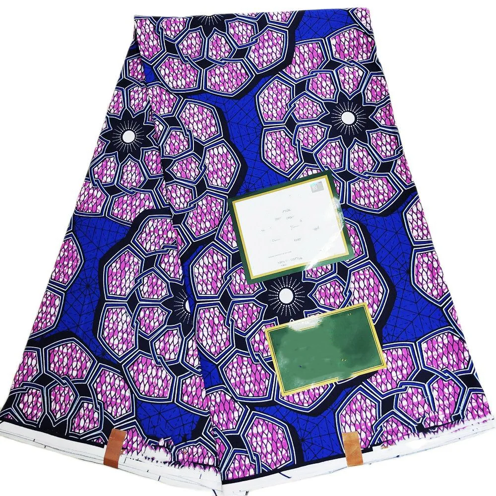 2022 Нигерия батик высокое качество Анкара Африканский ткань чистый хлопок