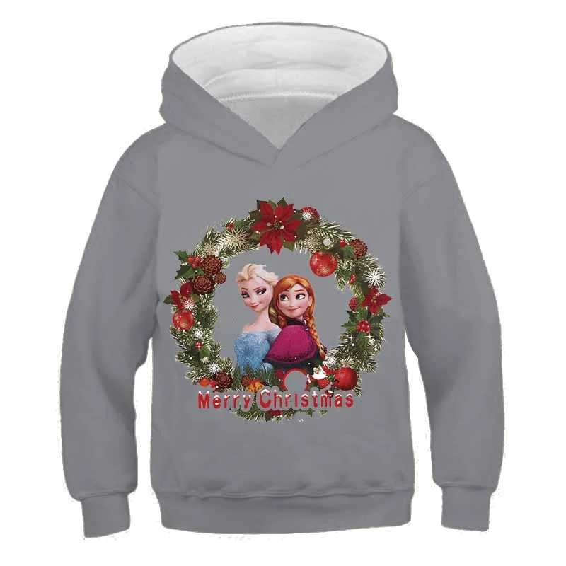 

2022 New 2-16 Years Old Kids Frozen Hoodies Elsa Anna Princess Fall Spring Long Sleeve Hooded Tops Kids Casual Girls Cotton Swea