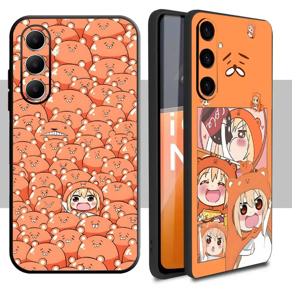 Фото Химоуто! Чехол для телефона Umaru-chan для Samsung Galaxy A16 A56 A36 A26 A06 A55 A54 A15 A35 A25, мягкий черный №1