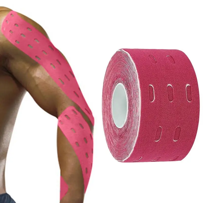 

1Pc 500cm X 5 Cm Kinesiology Muscles Sports Care Elastic Physio Roll Punch Therapeutic Tape Adhesive Bandage
