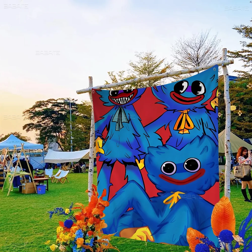 H-Huggys мультфильм W-uggy флаг искусство научная фантастика домашний декор комнаты