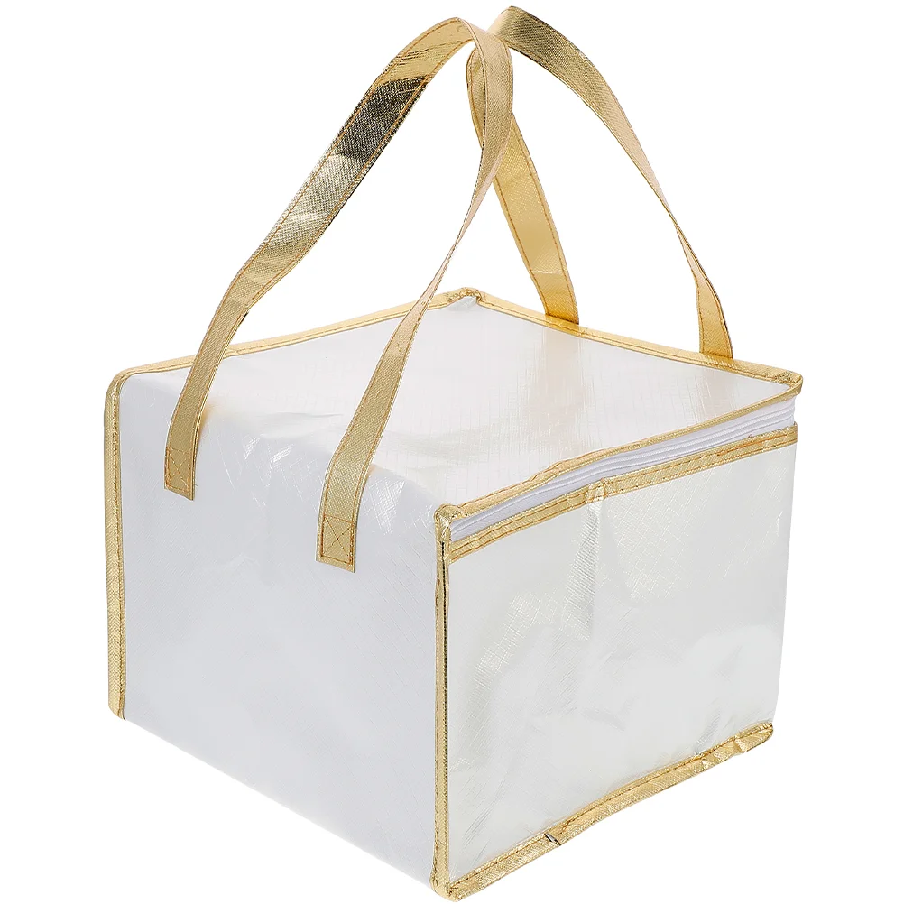 

Delivery Cake Insulated Food Grocery Pizza Cooler Lunch Reusable Tote Thermal Box Hot Transport Storage Cold Takeout Carrier