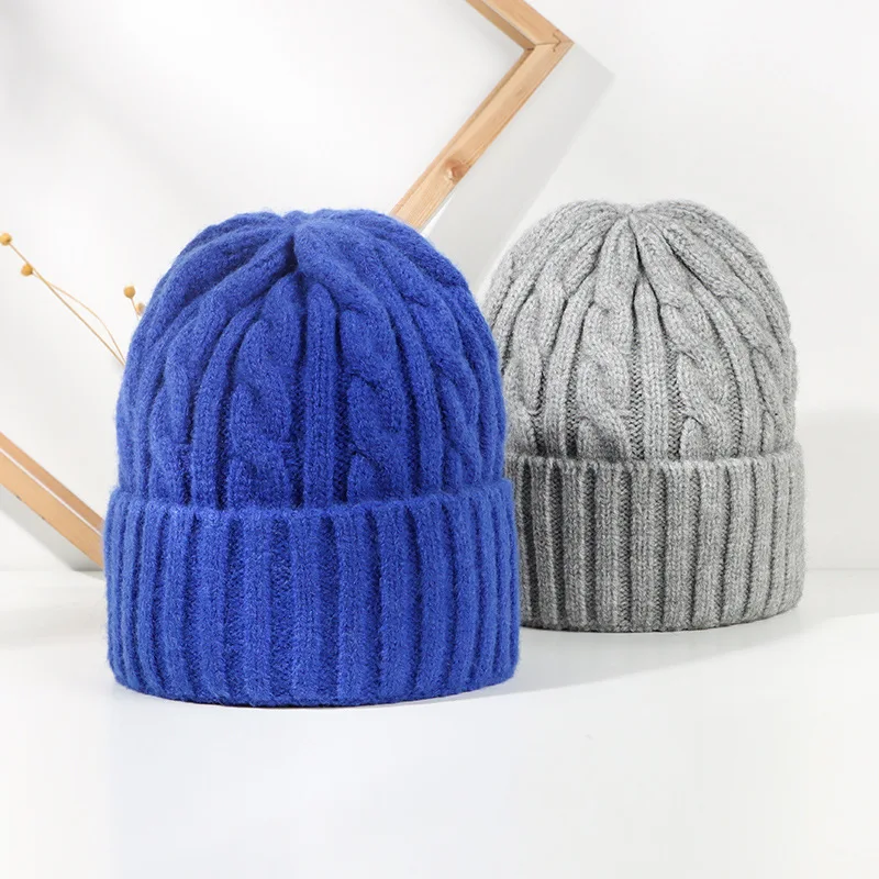 

Зимние облегающие шапки VISROVER в стиле унисекс 7 цветов, зимняя шапка для женщин с полосками из акрила, женские осенние теплые шапочки