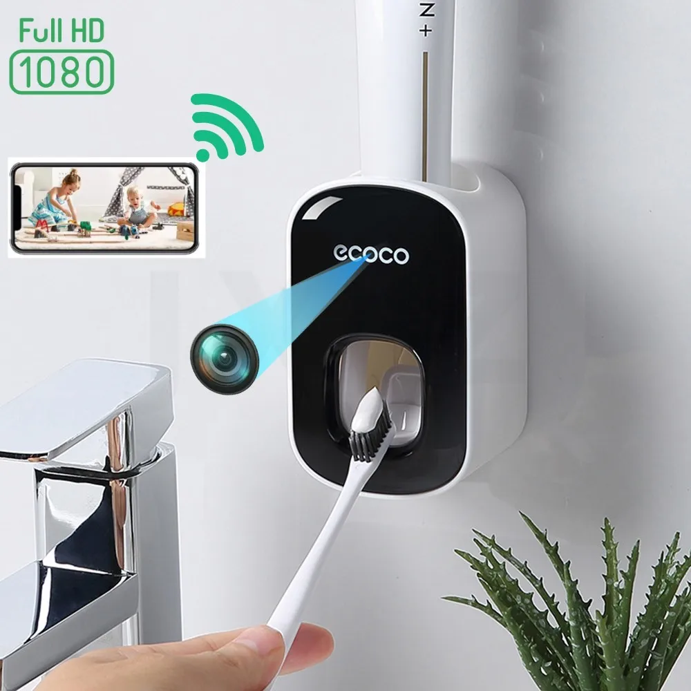 1080P HD Mini Wifi  Camera Automatic Toothpaste Squeezer Invisible IP Cam Smart Home Secret Security Night Vision Video Recorder