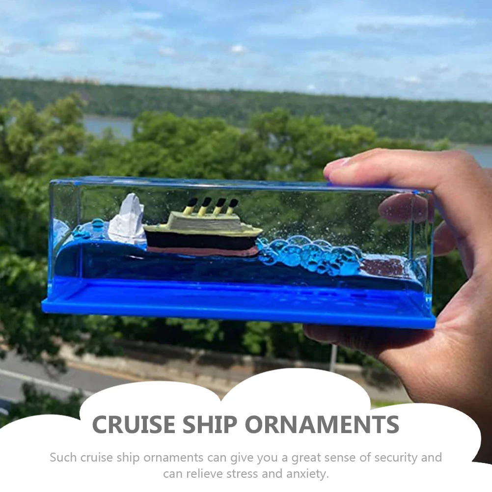 Игрушки для дома настольный орнамент круизный айсберг корабль ручной работы