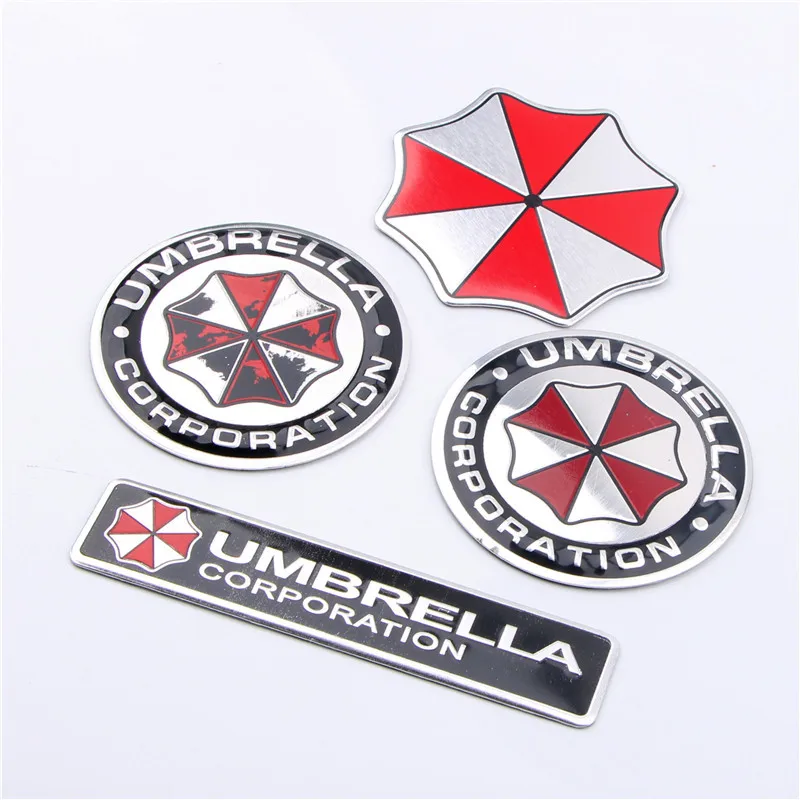 Стайлинг автомобиля 3D наклейки из алюминиевого сплава с эмблемой зонтичной