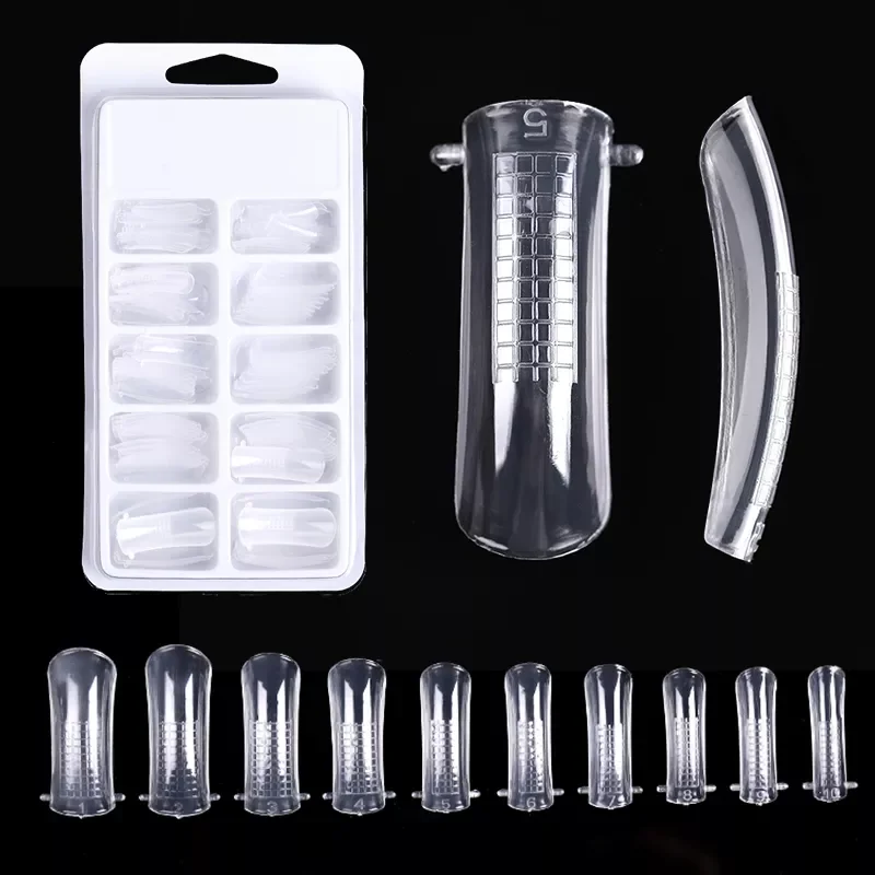 

2022NEW Building Nail Mold Tips Nail Dual Forms Finger Extension Nail Art UV Extend Gel Nail Extension Tool
