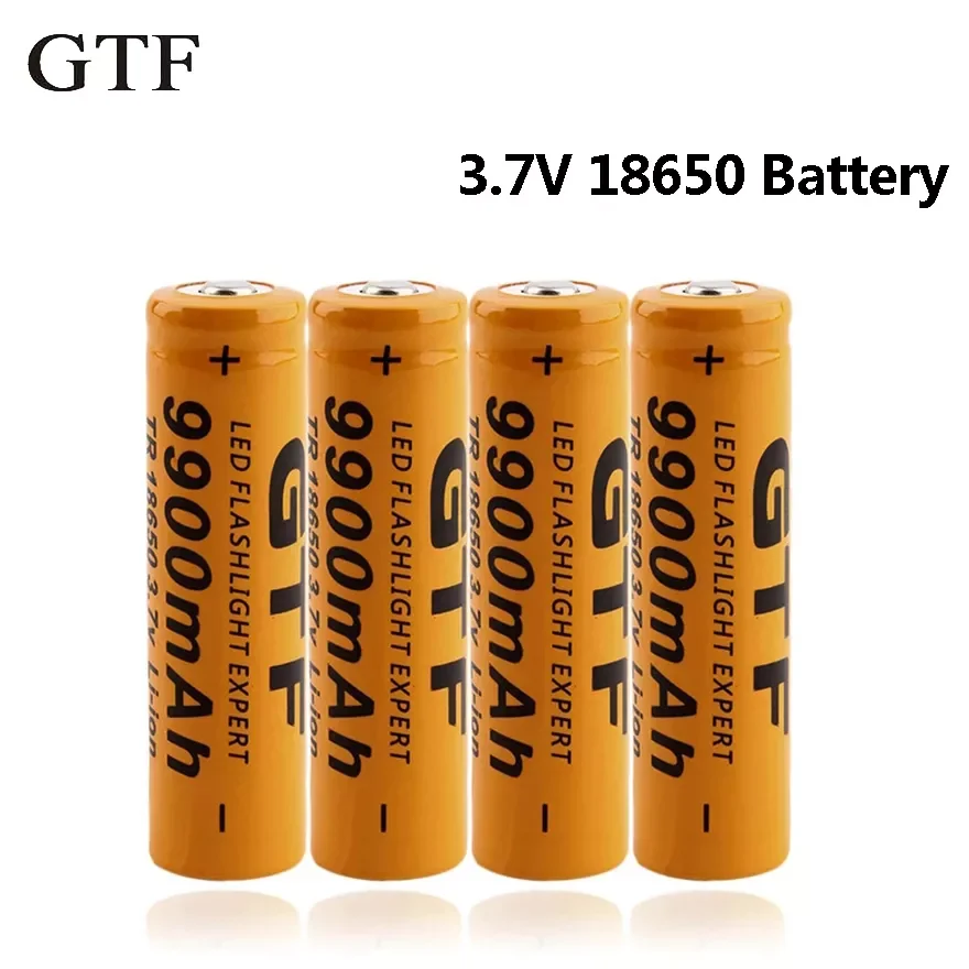 

NEW 1-10pcs 18650 Battery 3.7V 9900mah Rechargeable Lithium Batteries 18650 for Flashlight Torch Accumulator Toys Power Bank Cel