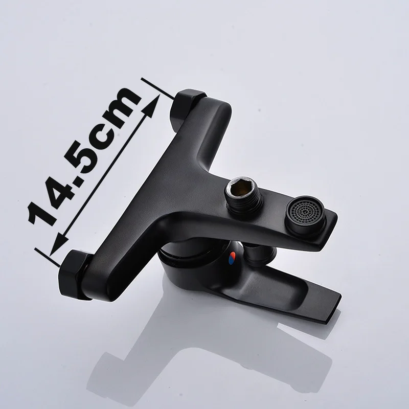 Латунный Смеситель для ванной комнаты насадка душа черный смеситель настенный