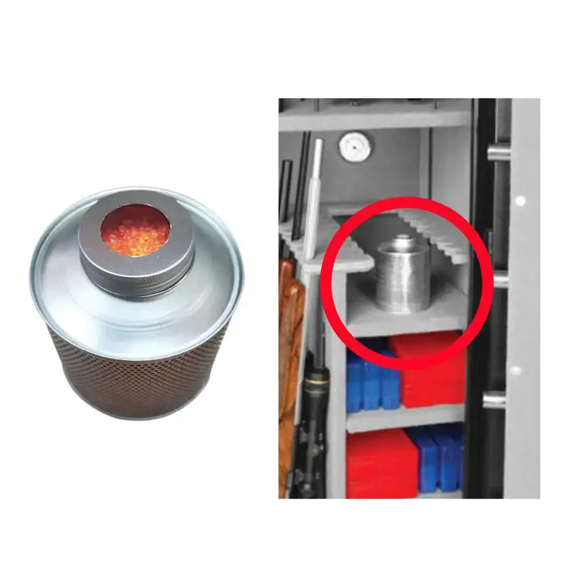

Silica Gel Dehumidifier Reusable Indicating Desiccant Canisters Moisture-proof Box In-car Supplies