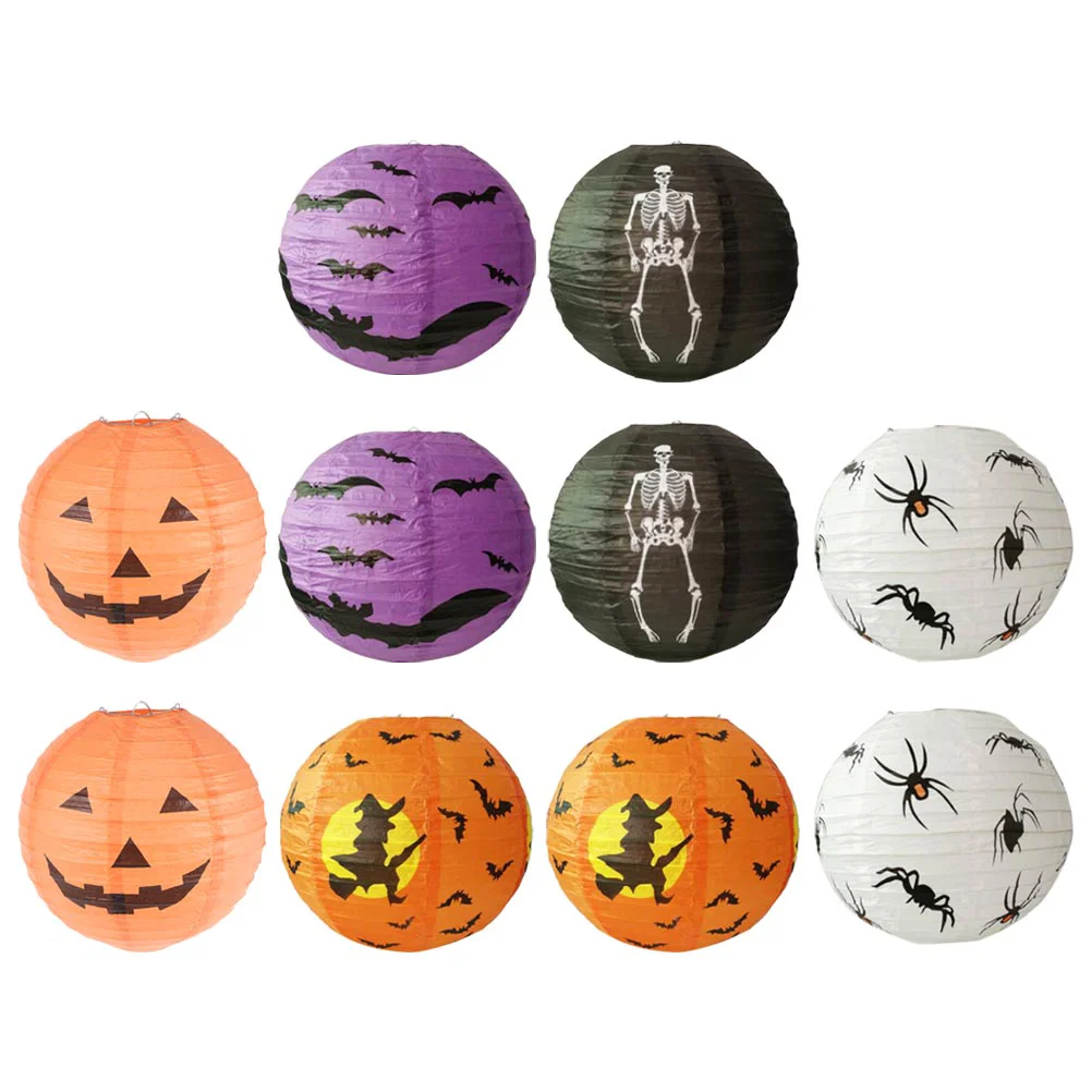 

Paper Lanternlanterns Party Pumpkinjacklight Hanging Lights Chinese Bat Decorations Kit Decoration Cartoon Spooky Spider Witch
