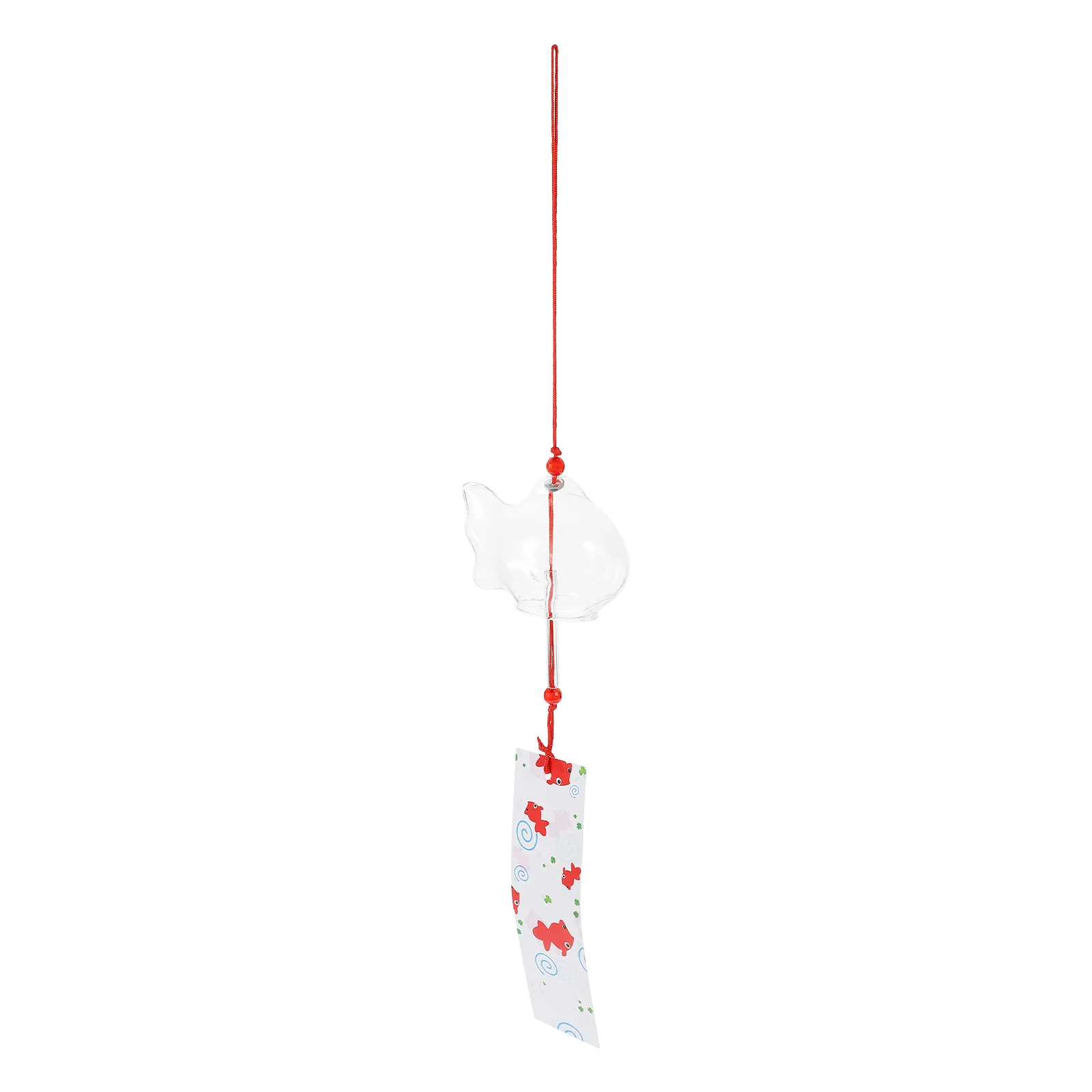 

Goldfish Wind Bell Decorations Glass Craft Ornaments Japanese-style Wind Chime for Balcony Garden Home