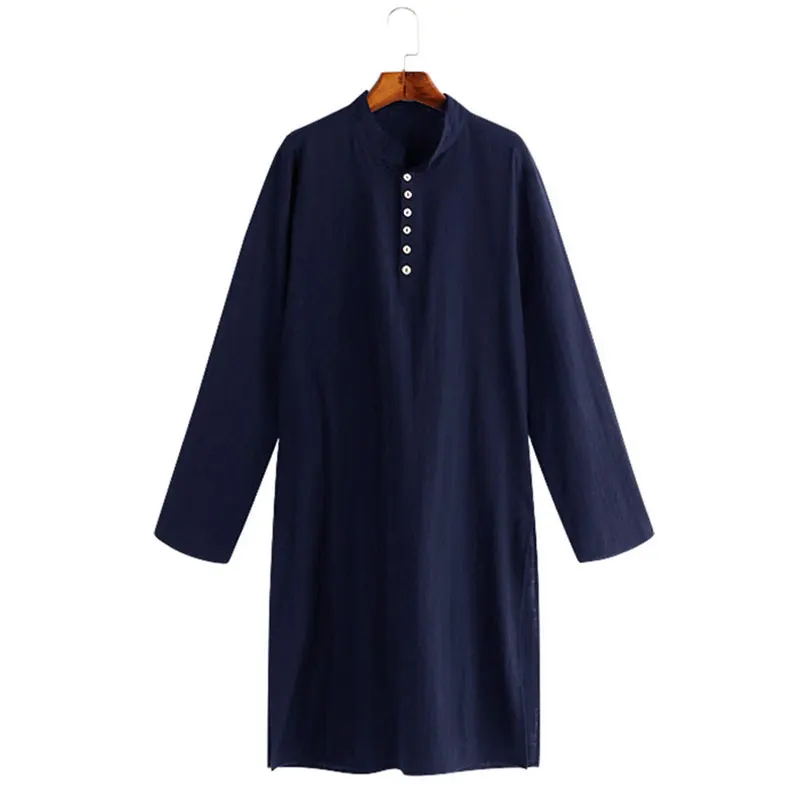 Men Robe Shirts Long Sleeve Dress Islamic Chemise Elegant Kaftan Pakistani Indian Clothes Muslim NEW 2022 S-5XL |