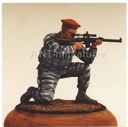 

1/35 Scale Die-cast Resin White Model Russian Sniper Model Requires Manual Coloring Model No Base