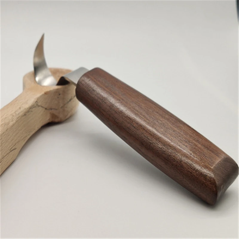 

Рукоятка из нержавеющей стали для работ по дереву, ручное долото, рукоятка из дерева «сделай сам», крючок, нож для резьбы по дереву, художест...