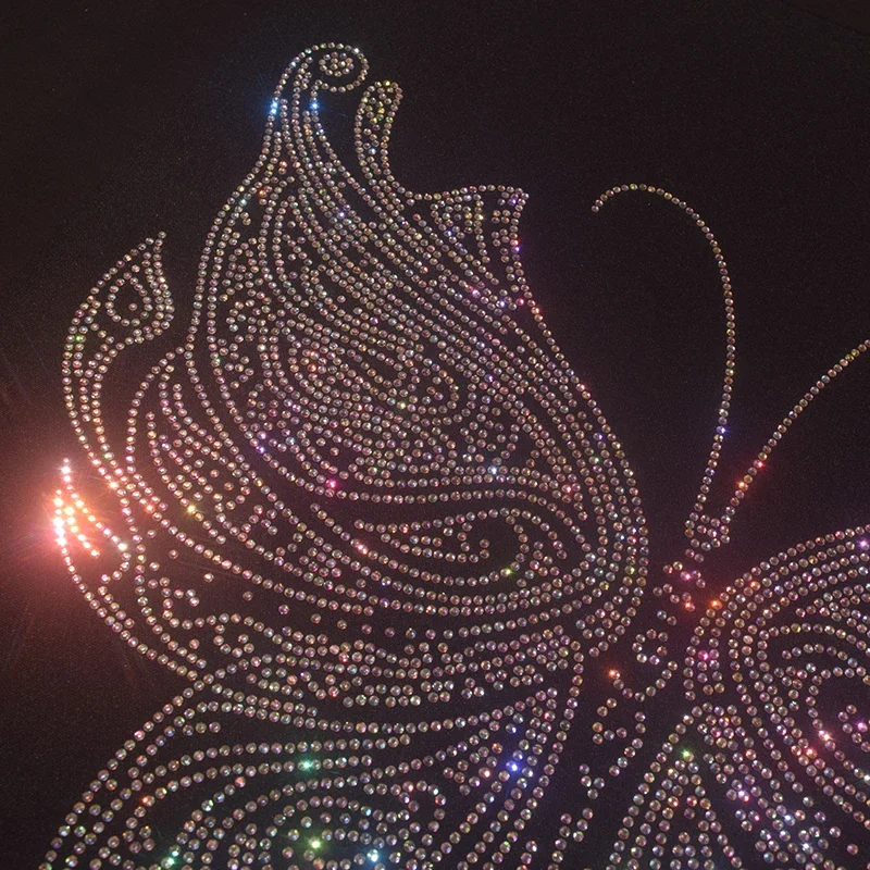 Новая цветная бабочка Горячая карта искусственная кожа патч аксессуары для