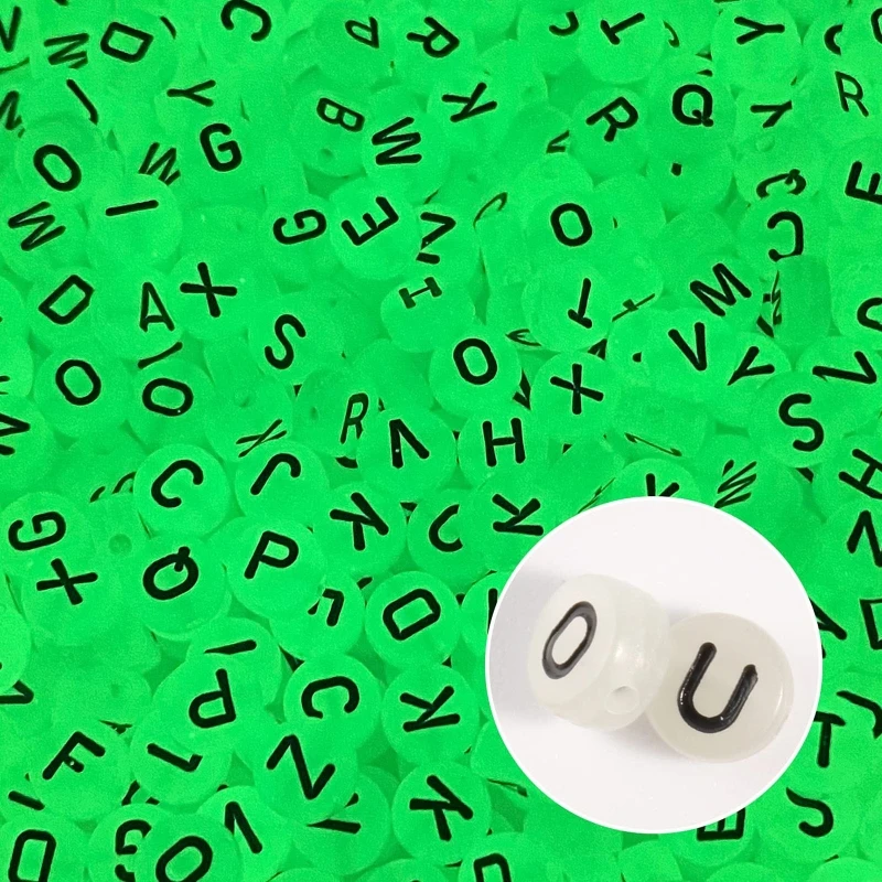 

B36D 1500pcs Acrylic Letter Beads White Round Alphabet Bead Sorted Letters for Jewelry Making Bracelets Necklaces Key Chains