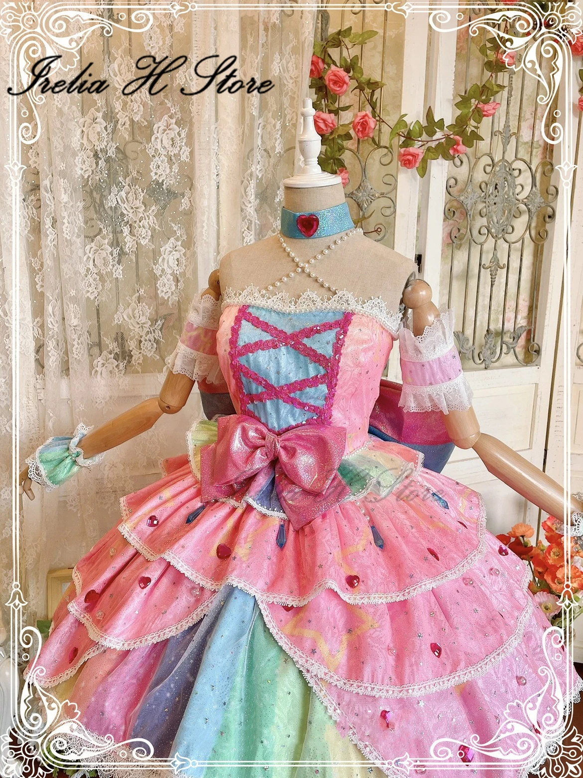 Магазин Irelia H сделанные на заказ звезды Aikatsu! Косплей-костюм nyino Yume платье аниме