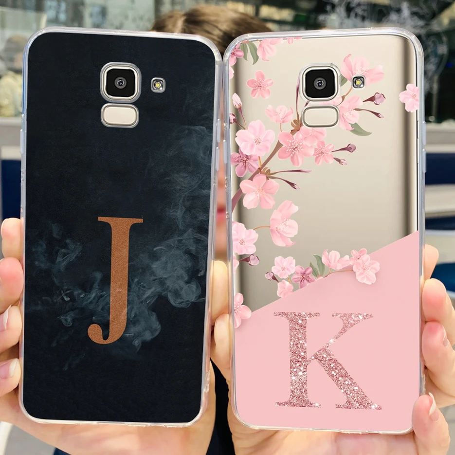 Чехол для Samsung Galaxy J6 Plus 2018 чехол + искусственная кожа новые чехлы с надписью мягкий