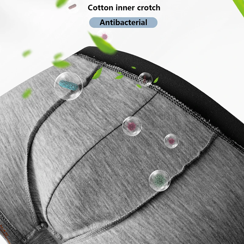 Mens Boxer Cotton Underwear Boxers Male Underpants Male Panties Breathbale U Convex Pouch Men Printing Shorts Free Shipping 4PCS