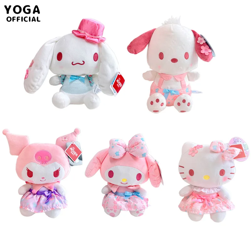 

Оригинальные Плюшевые игрушки Sanrio Cinnamoroll, плюшевые игрушки Kawali Kuromi Hello Kitty, плюшевые куклы My Melody Hello Kitty, игрушки для девочек, подарок для детей