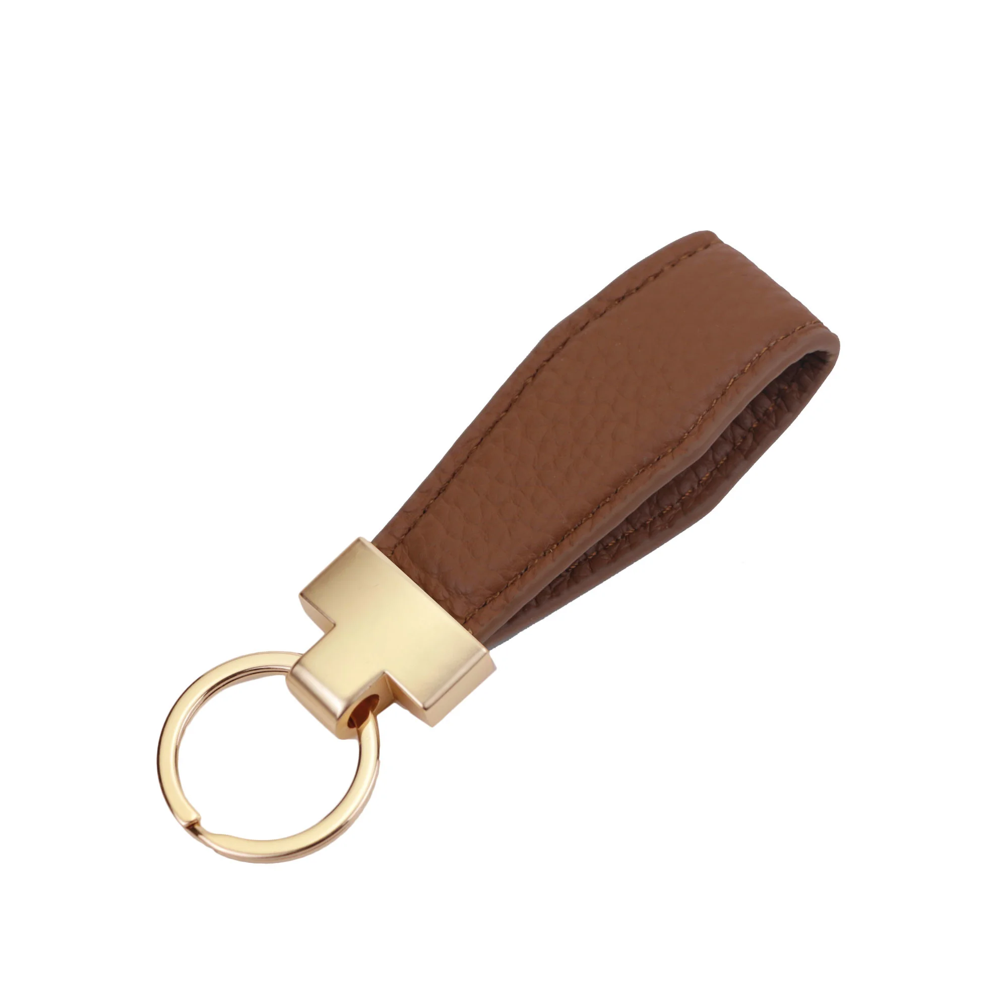 Free Custom Initial Letters Cow Leather Car Keychain Fashion Key ring Alloy Pendant Creative Gift Men And Women Leather Lanyard