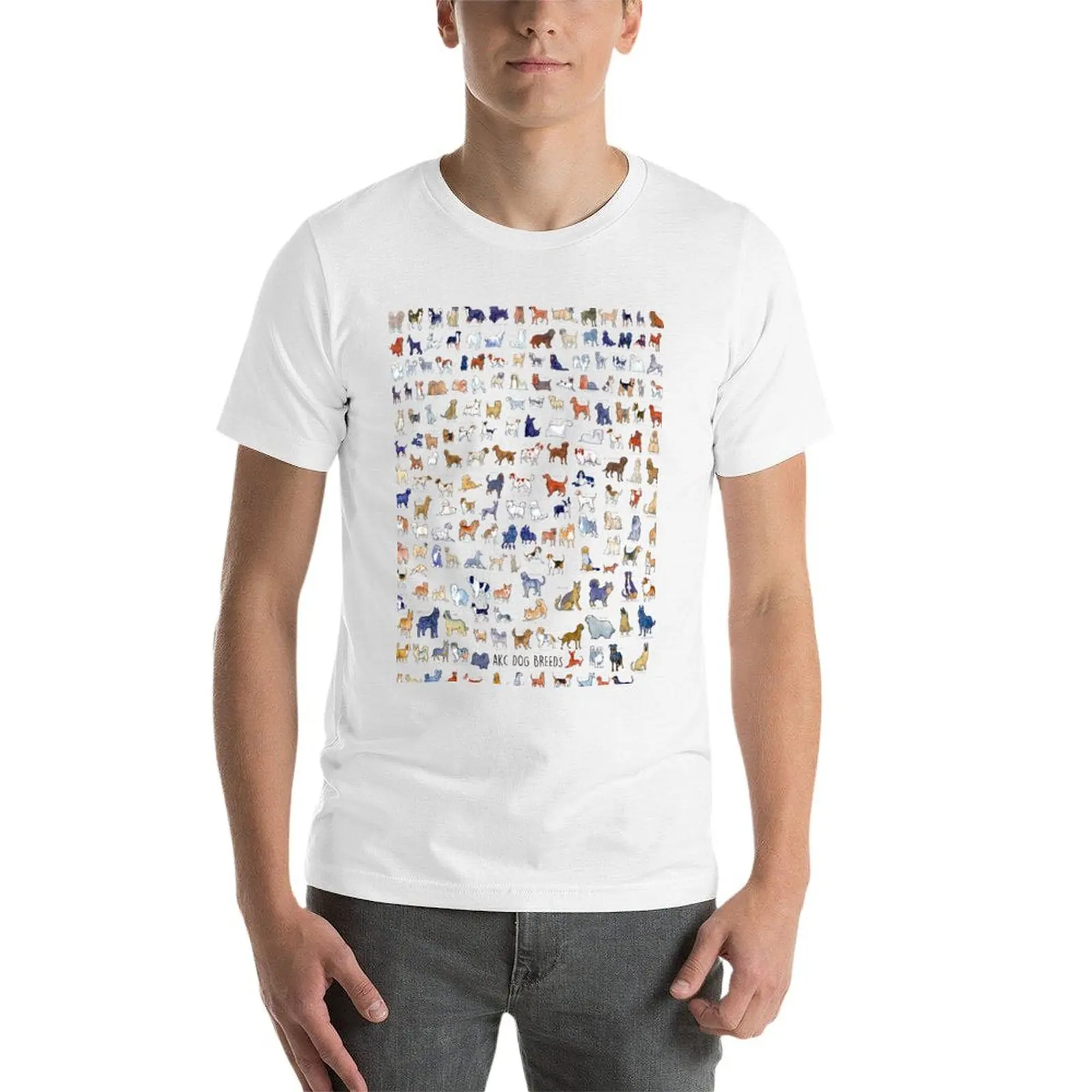 Футболка Every AKC Dog Breed экстетическая одежда рубашка в стиле аниме футболки на заказ