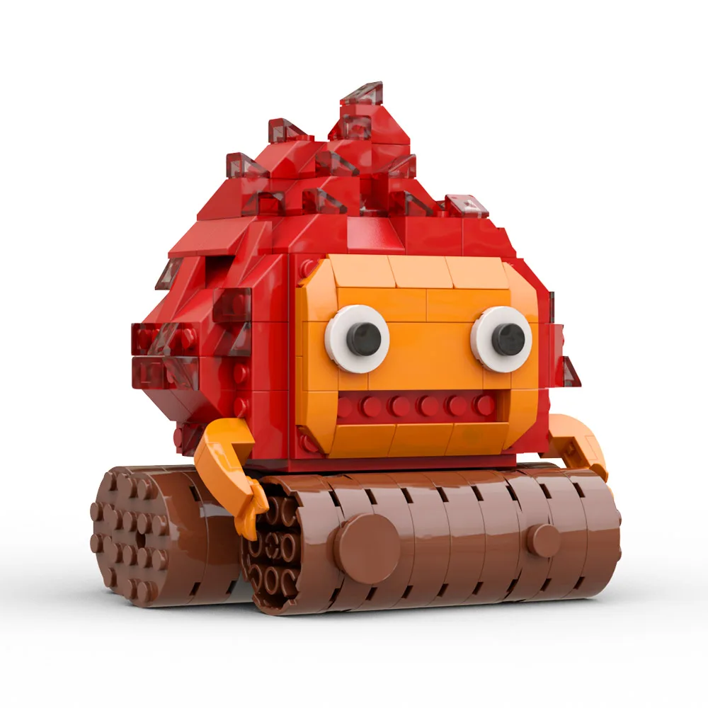 

BuildMoc Cartoon Fire Anime Building Blocks Set Fire Demon Bricks Magic Castle Kids Birthday Gifts