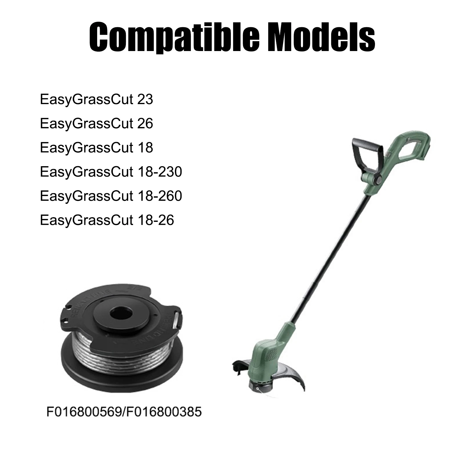 8-упаковка F 016800569 Сменная катушка триммера для Bosch EasyGrassCut 23 26 18 18-230 18-260 18-26