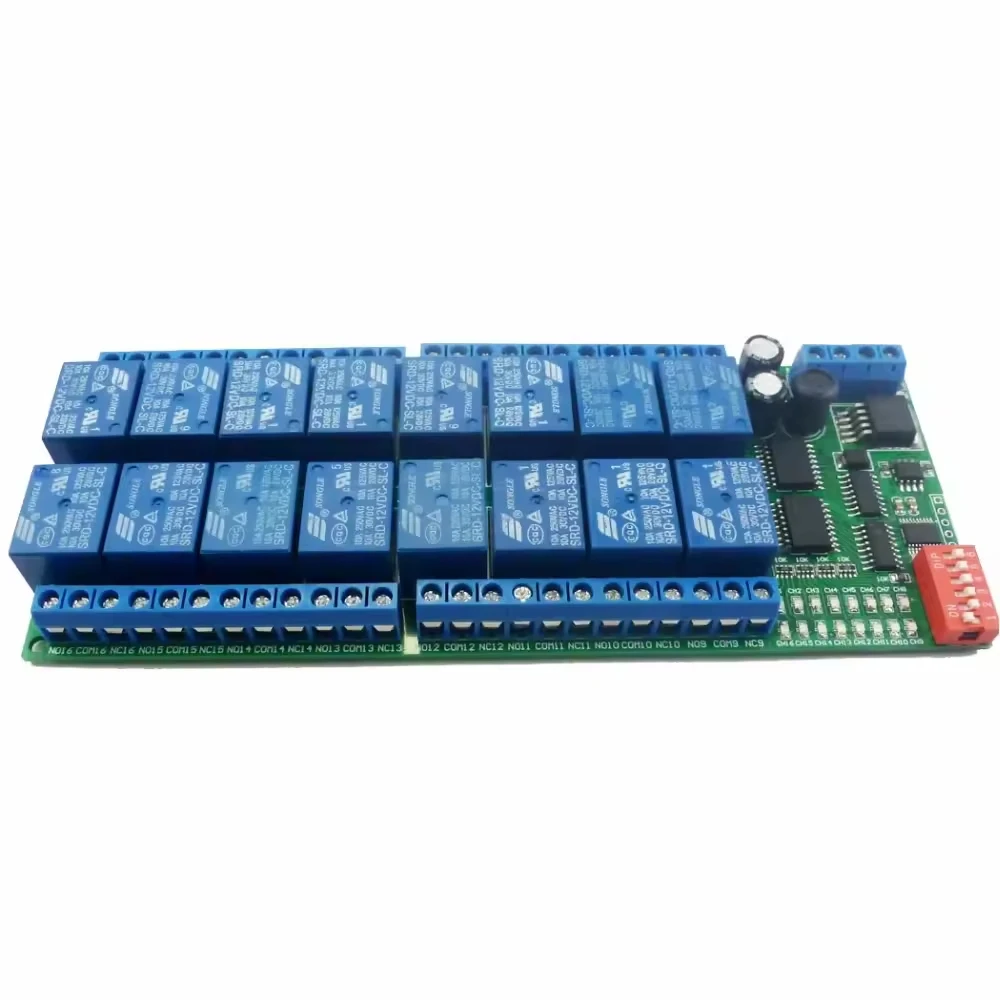 Фото Релейный модуль Modbus RTU 485, плата переключателя дистанционного управления R421B16 для двигателя камеры ПЛК PTZ №3
