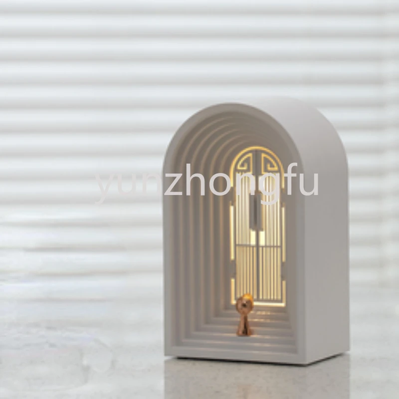 

Nordic creative night light atmosphere desktop speaker blue tooth mini bedroom table lamp