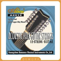 alice 12 string acoustic folk guitar strings stainless steel copper wound coated copper alloy wound guitarra string accessories