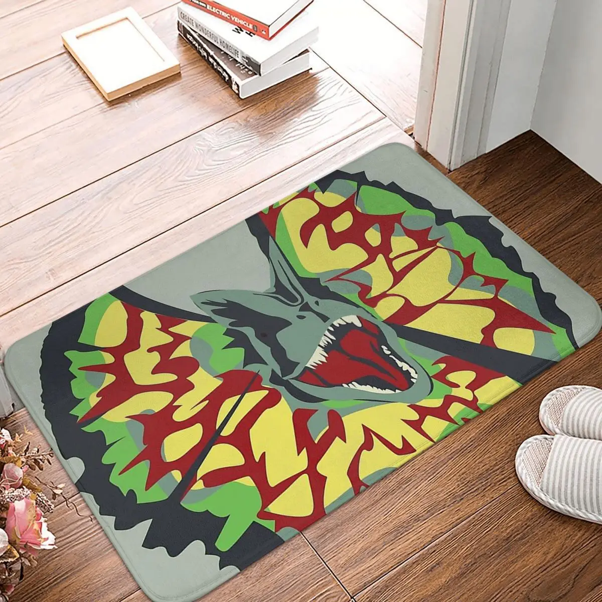 

Dinosaur Bathroom Mat Dilophosaurus Doormat Kitchen Carpet Outdoor Rug Home Decoration