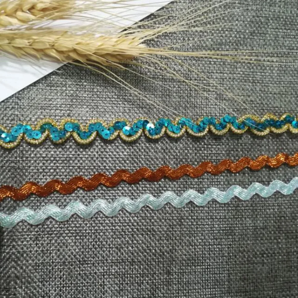 1Yards Latest Silver Gold Lace Fabric Guipure Curtain Ribbon Sequin Material For Sewing Dress Trimmings Clothing Decor QZ44 - купить по