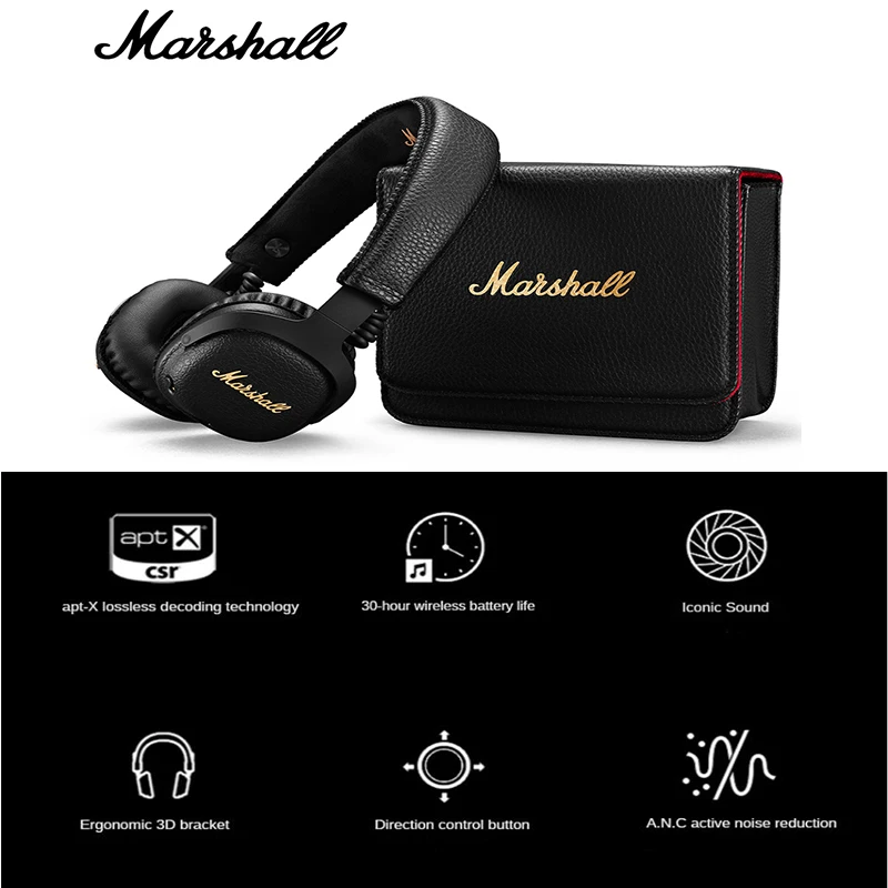 Беспроводная Bluetooth-гарнитура MARSHALL MID ANC складные наушники-вкладыши с активным