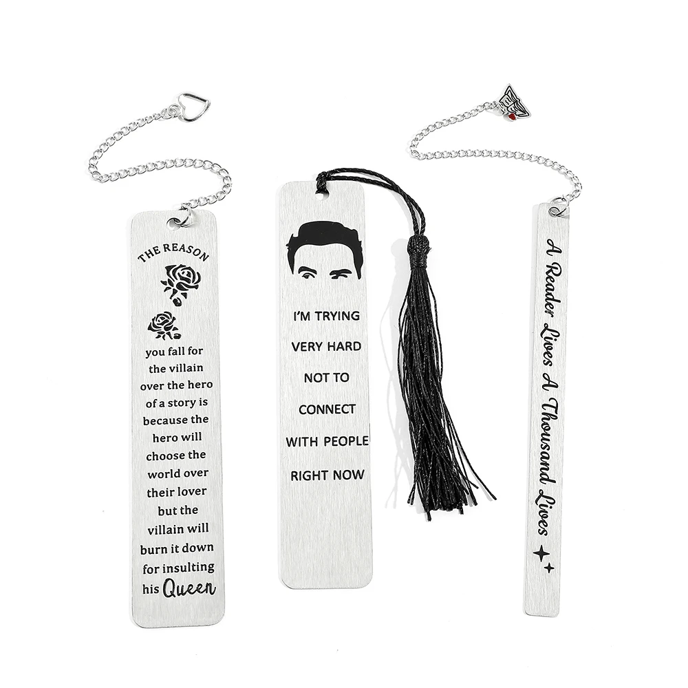 Закладка из нержавеющей стали с языком аспирации закладки для чтения книг