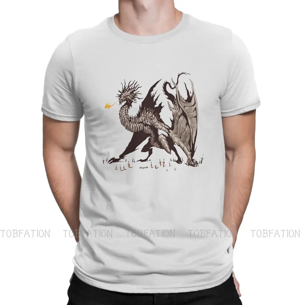 

Dragon Hip Hop TShirt Elden Ring Style Streetwear Casual T Shirt Men Short Sleeve Unique Gift Clothes