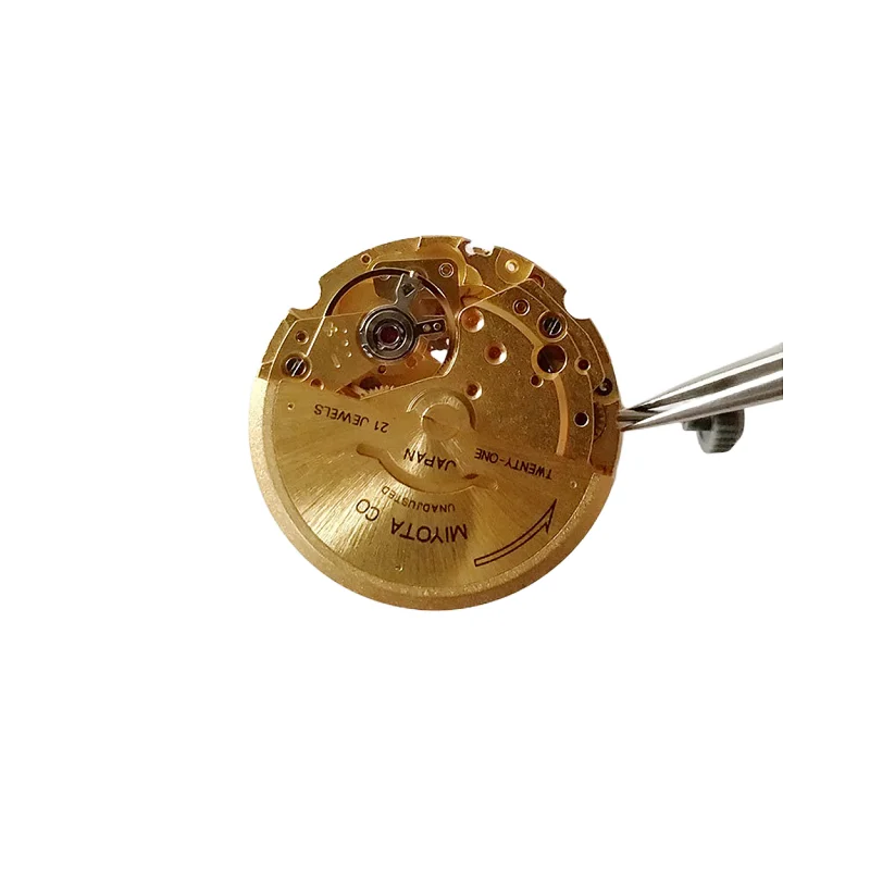 Golden High-Precision Date Setting Movement Miyota 8215 movement 21 jewels Automatic Mechanical