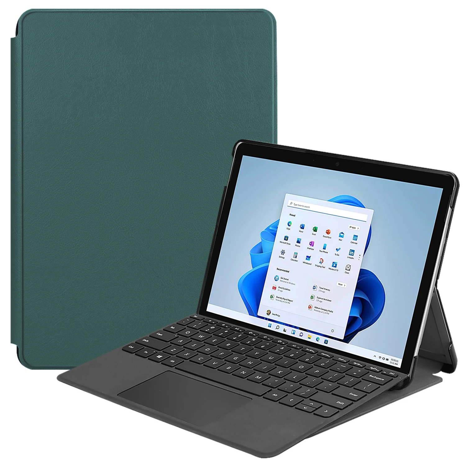 

Чехол для планшета Microsoft Surface Pro 8, чехол из искусственной кожи, чехол-книжка с подставкой для Microsoft Surface pro 8, чехол для планшета