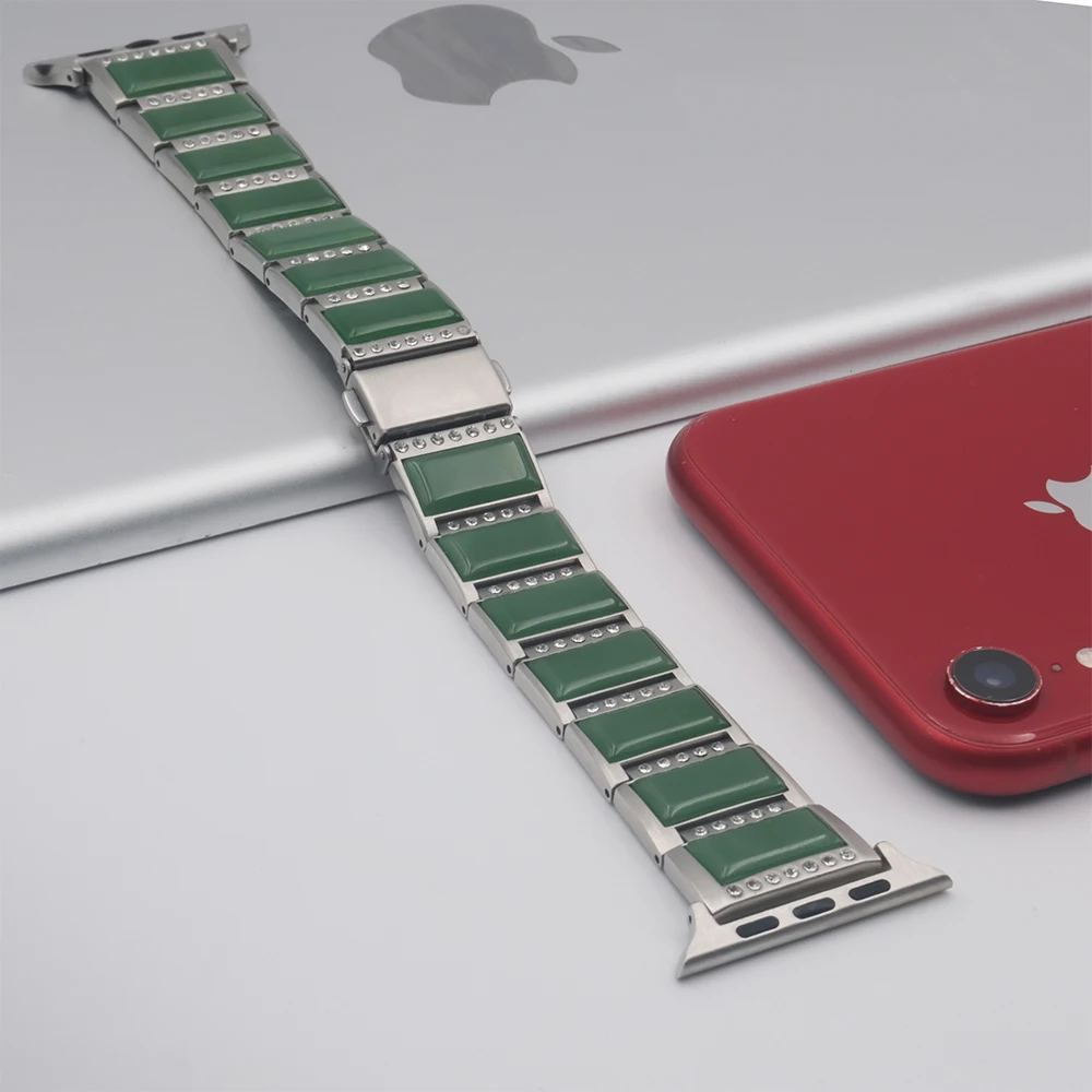 Jewerly Strap for Apple Watch 49mm 45mm 41mm 44mm 42mm 40mm 38mm Diamond Loop Bracelet Wristband for iWatch Series Ultra 87654SE