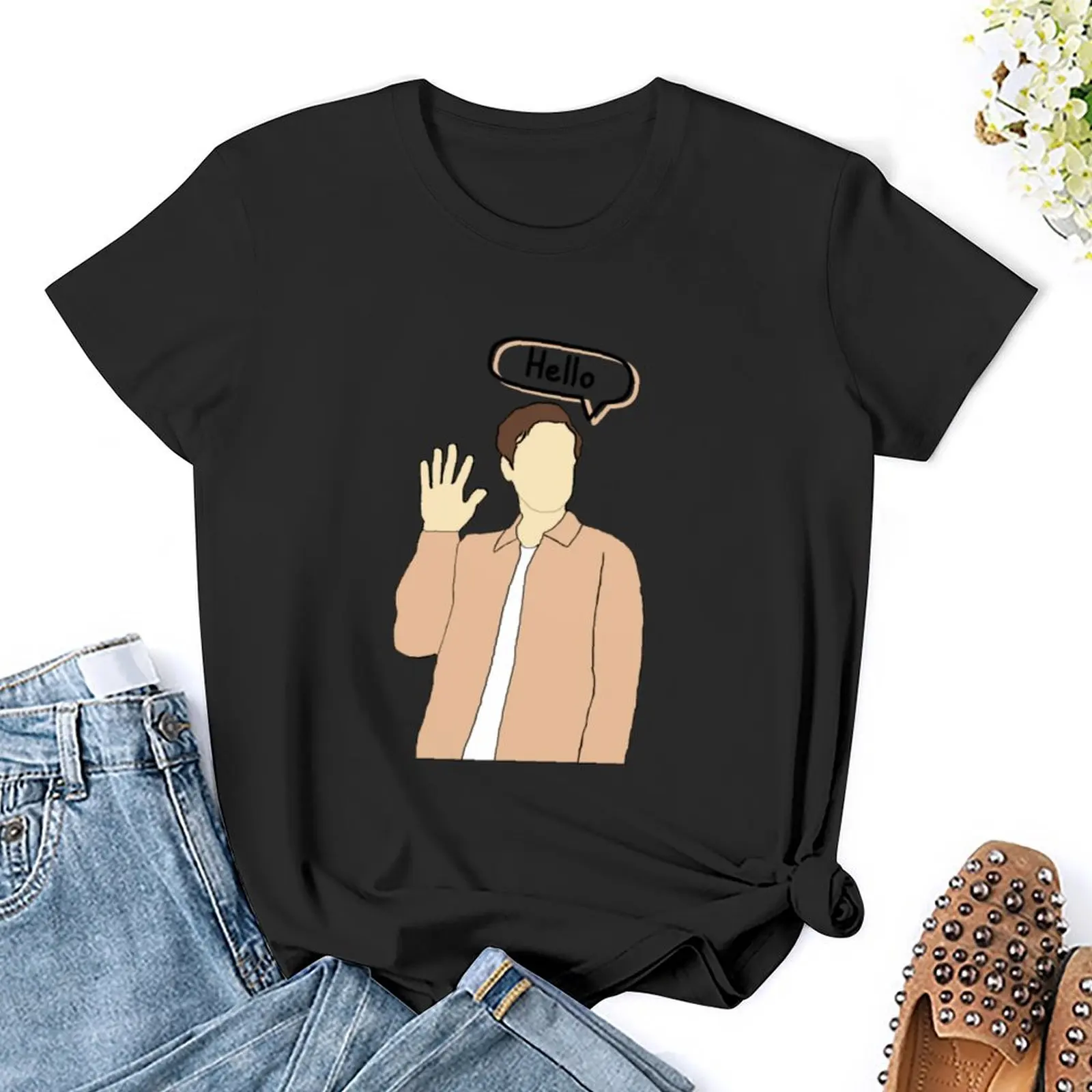 Здравствуйте Футболка Джек Клайн винтажная одежда кавайная женская