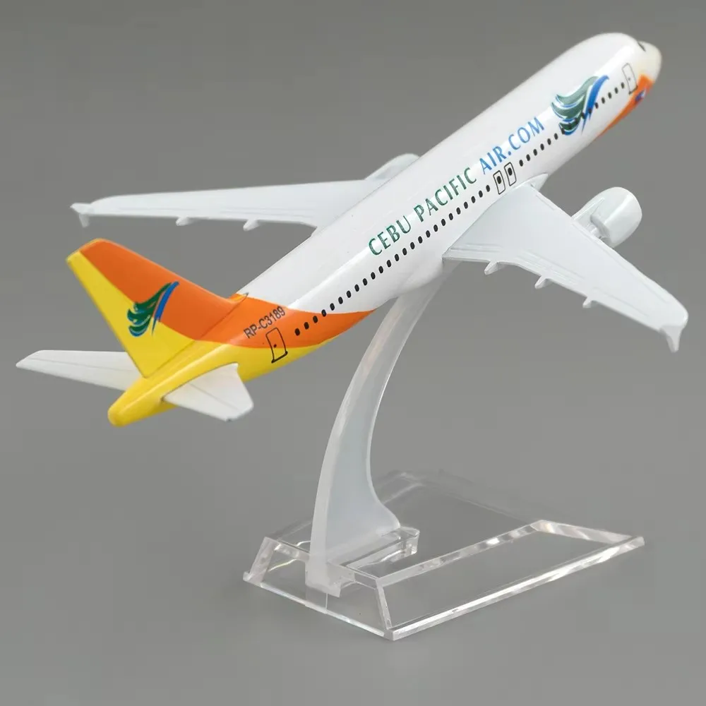 Фото Масштаб 1:400 320, металлическая копия самолета 16 см!) Pacific Philippines A320, литая модель самолета Airbus, детский подарок №1