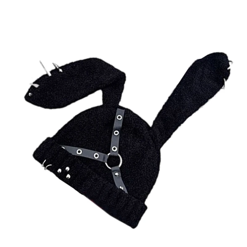 Темная серия шапка с кроличьими ушками костюм для косплея шапки зимняя теплый