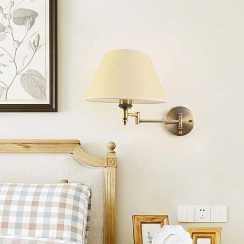 Гибкие Настенные светильники для дома бра гостиной зеркальная лампа