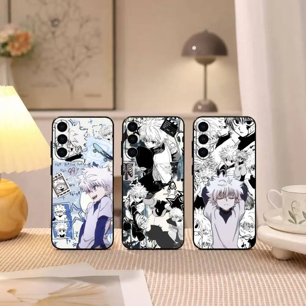 Фото Чехол для телефона Killua Zoldyck H-Hunter x Hunter для Samsung Galaxy A73, A72, A71, A70, A53, A52, A51, мягкий силиконовый черный чехол №1